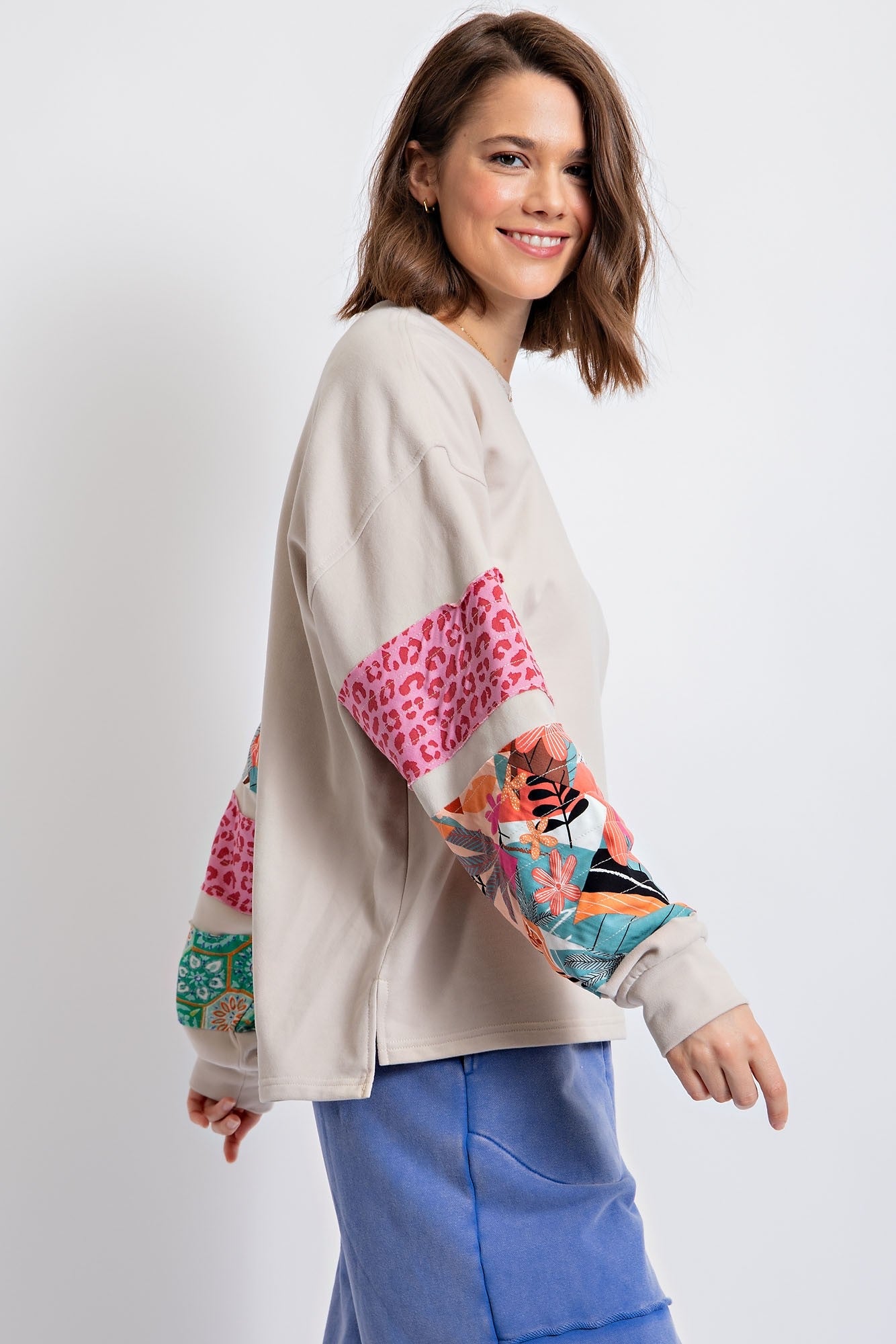 French Terry Print Sleeves