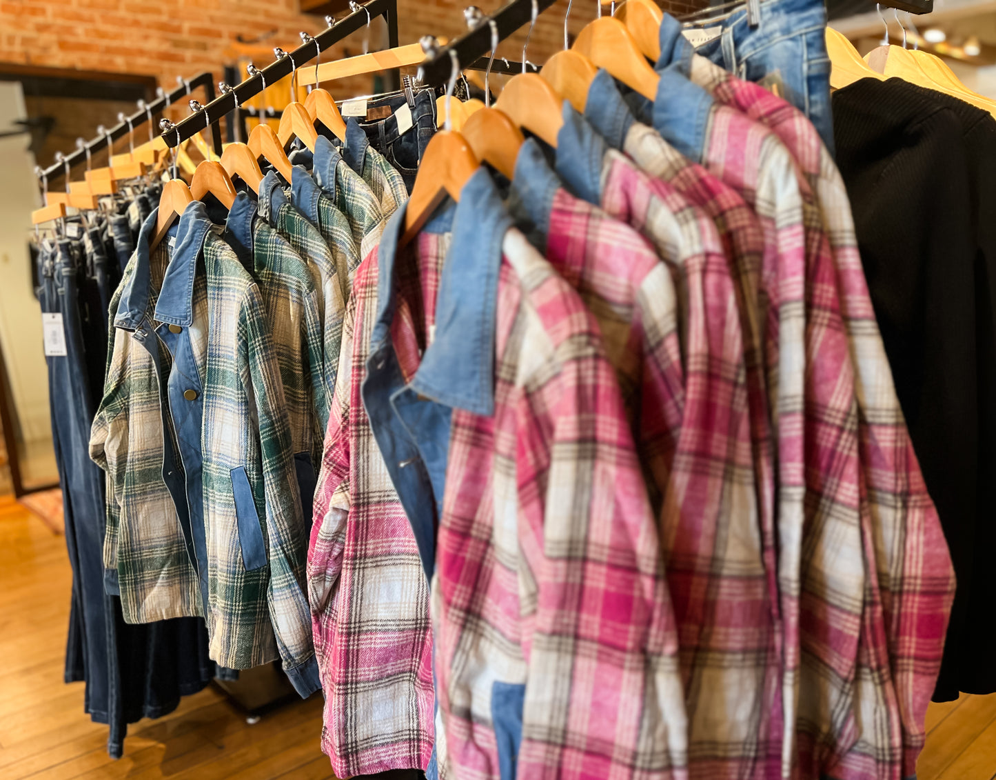 Mineral Washed Plaid Shacket