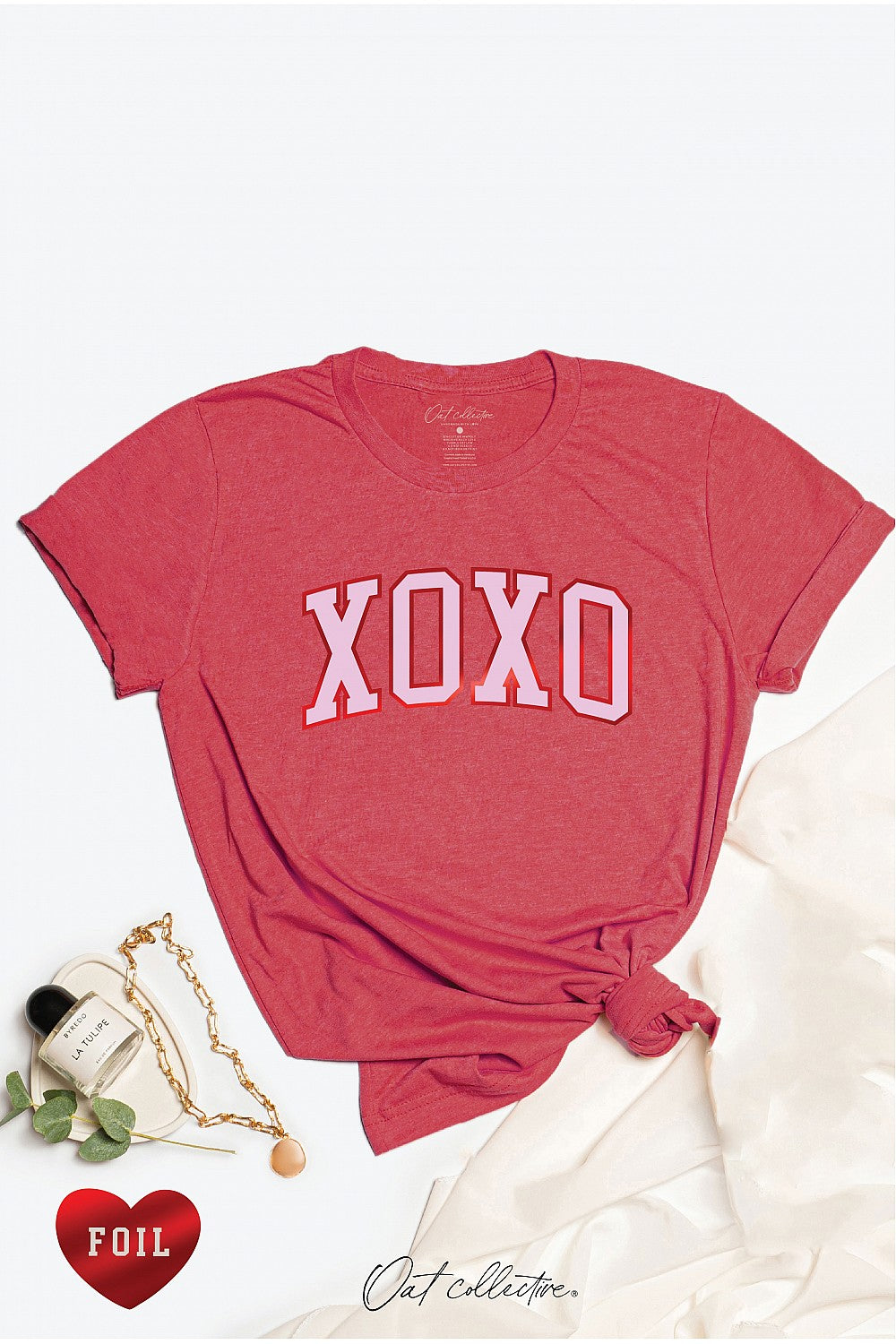 XOXO Heather Red T-Shirt