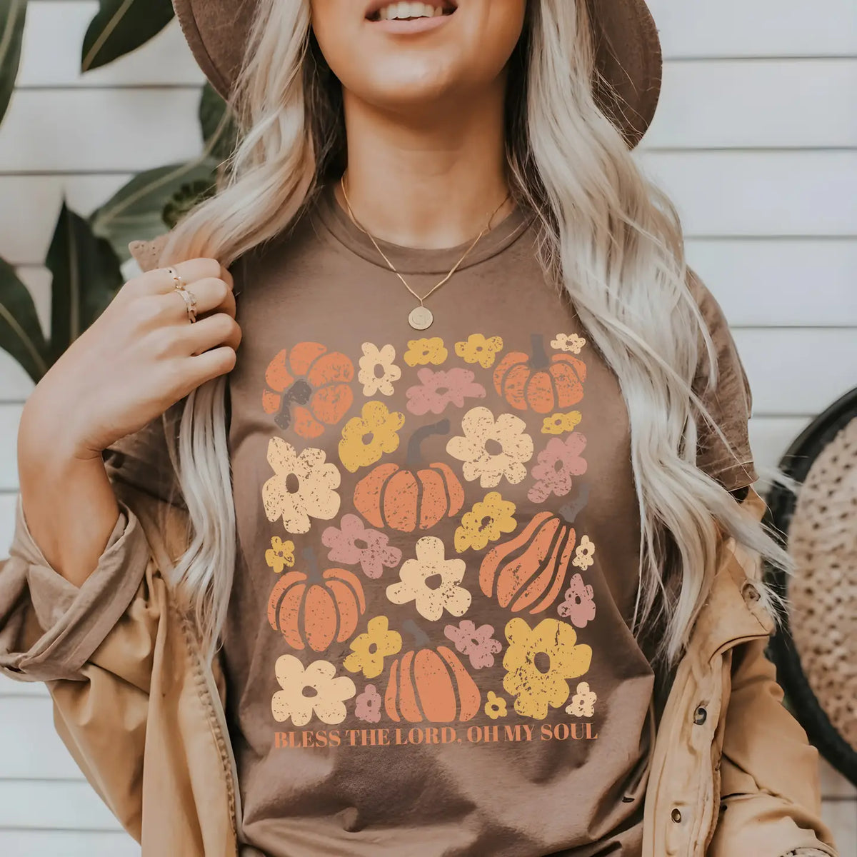 Bless the Lord Oh My Soul Comfort Colors Pumpkin T Shirt