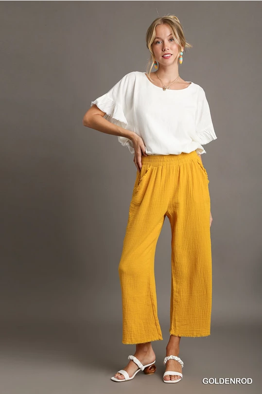 Cotton Flowy Pants