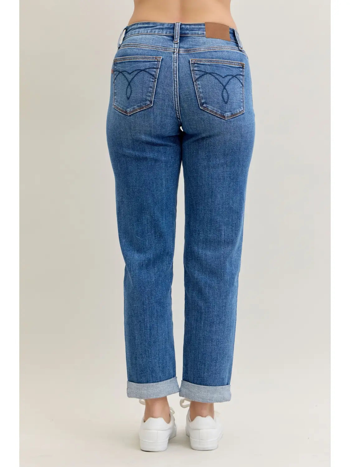Judy Blue Classic Cuffed Jeans