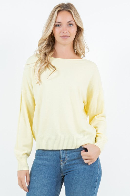 Boatneck Buttery Soft Sweater