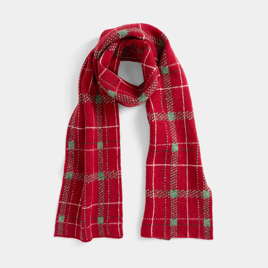Plaid Christmas Scarf