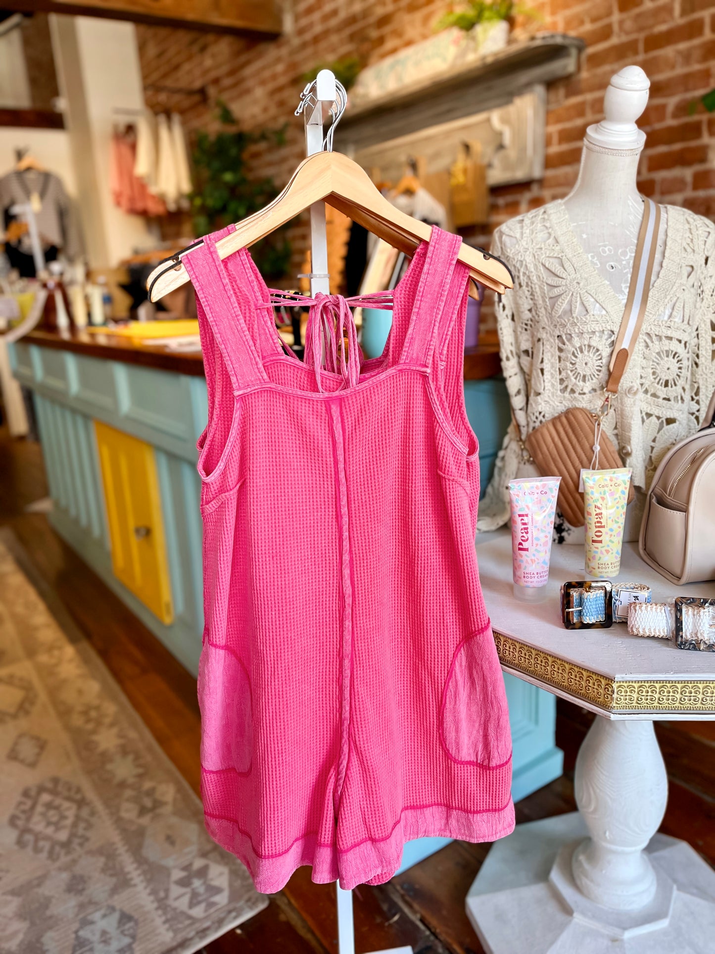 Waffleknit Romper