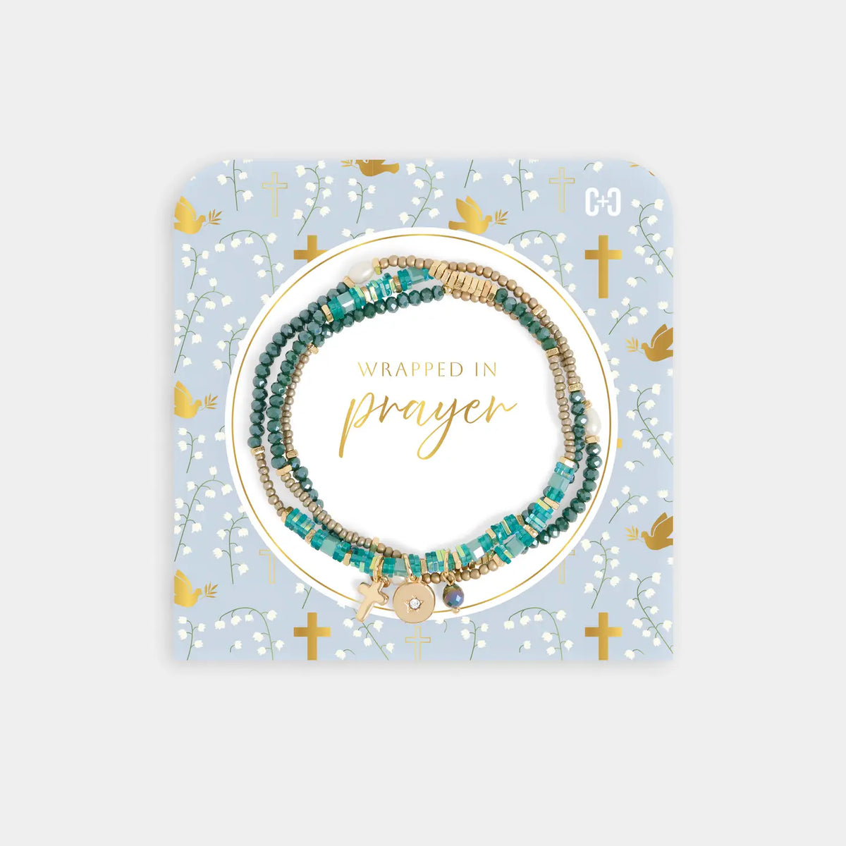 Wrapped in a prayer bracelet