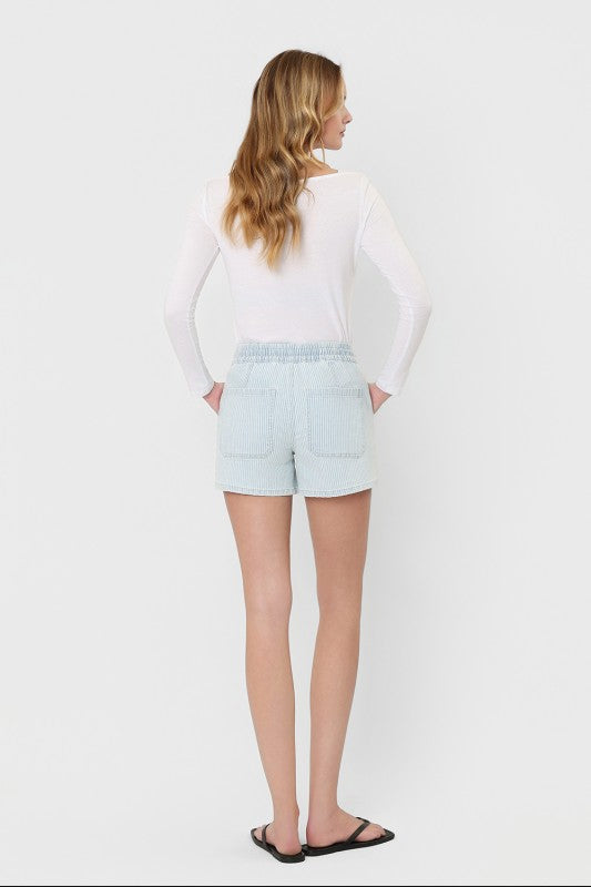 Drawstring Stripe Shorts