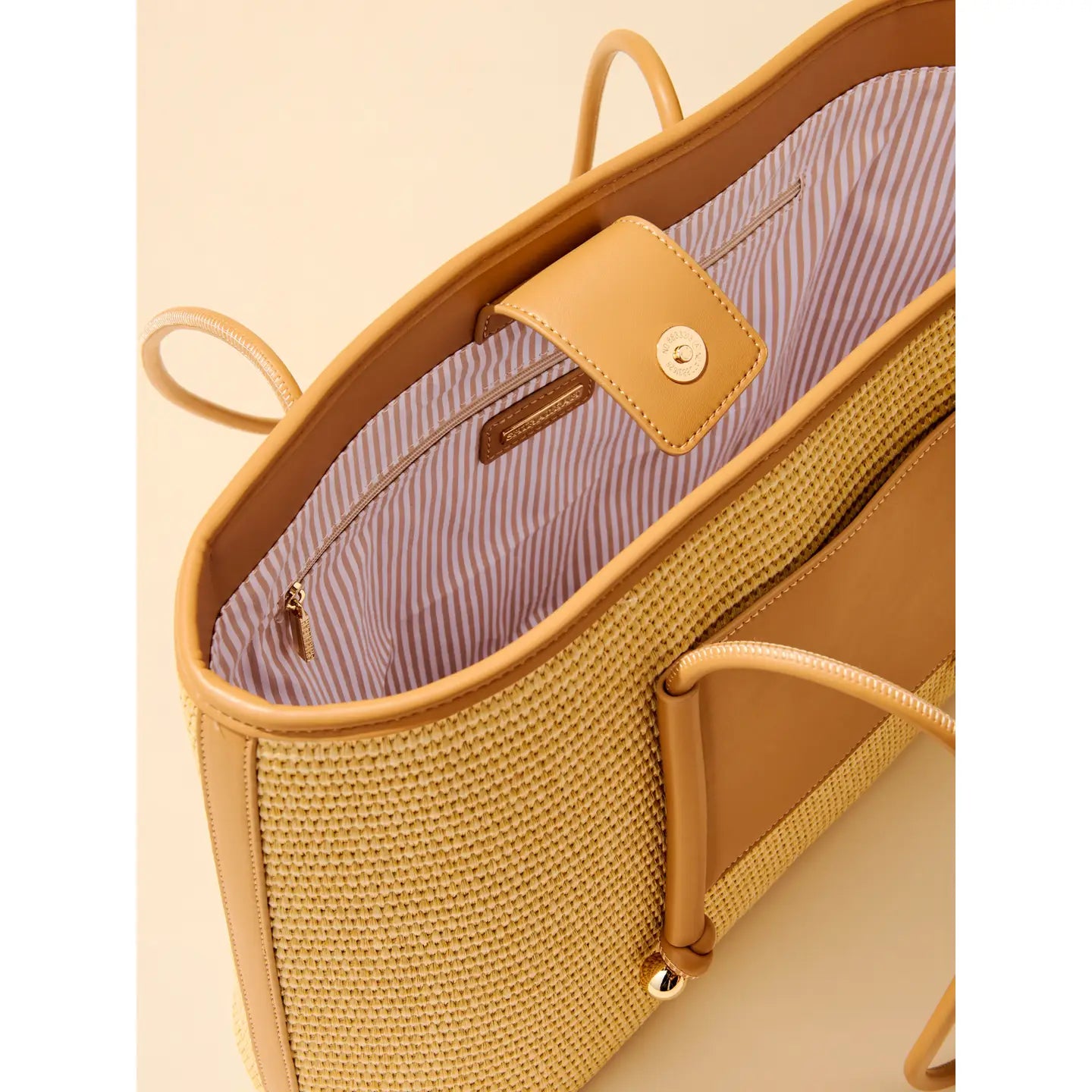 Tan Woven Tote