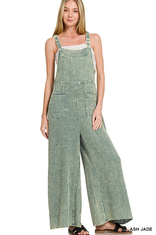 Double Gauze Washed Overalls