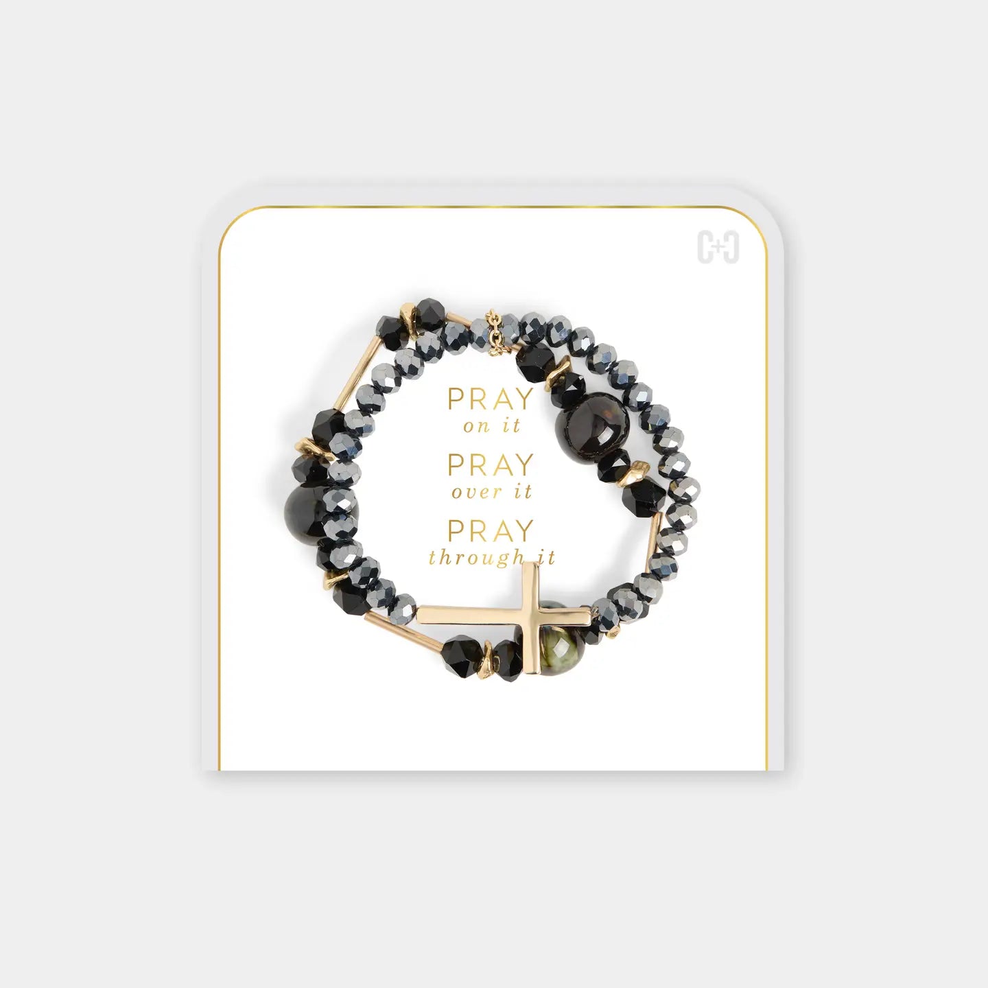 Pray on it, Pray over it, Pray through it bracelet