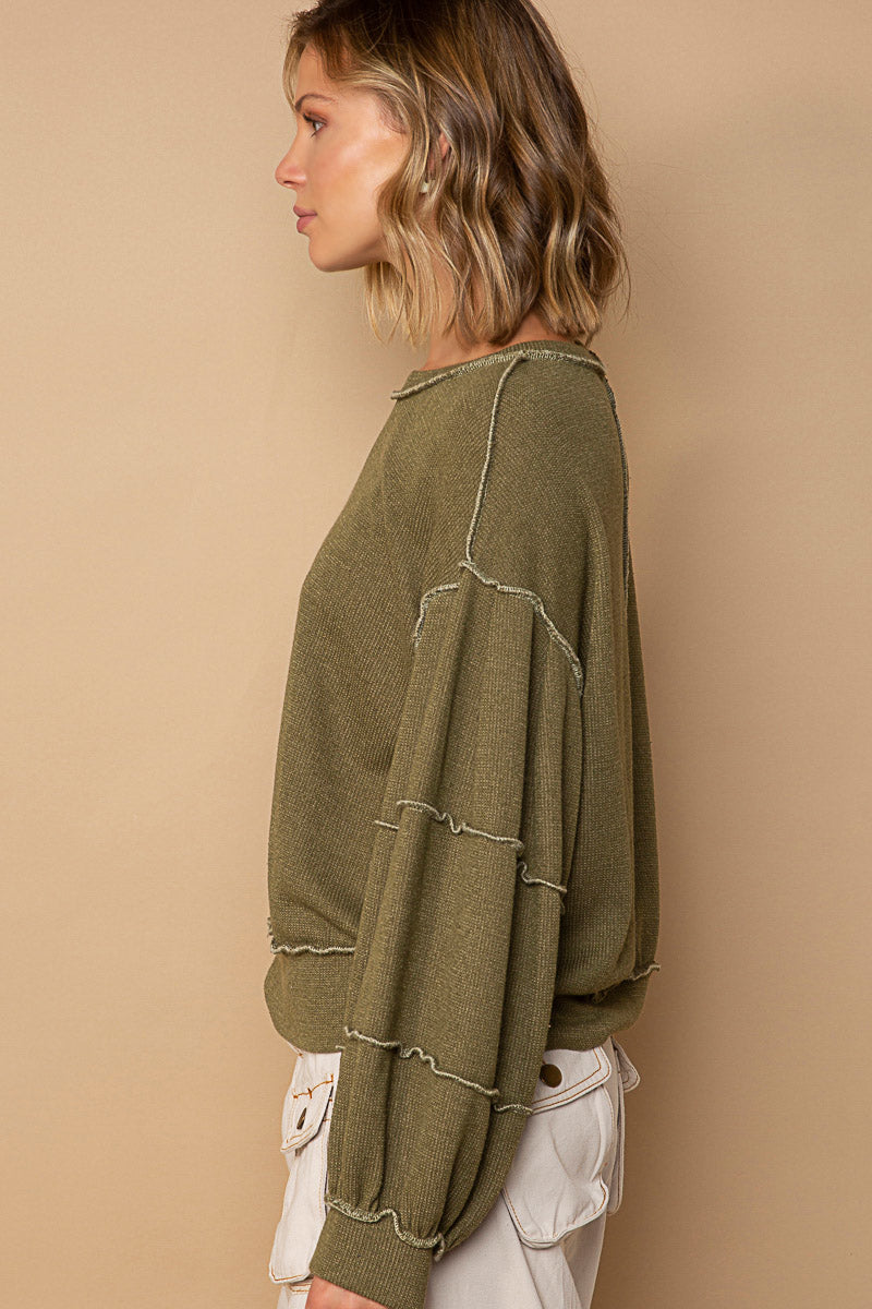 Pol Seamed Top