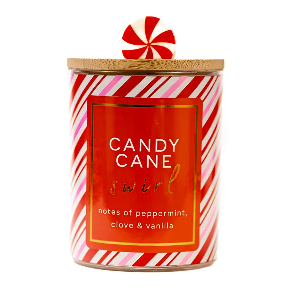 Candy Cane Swirl Candle