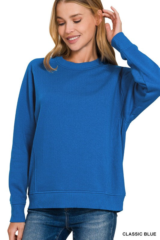 Fleece Round Neck Sweatshirt