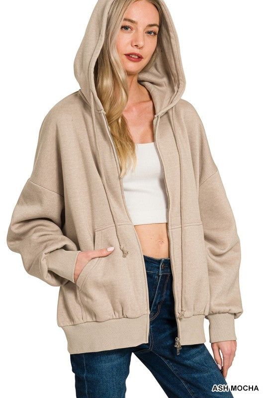 Zip Up Fleece Hoodie