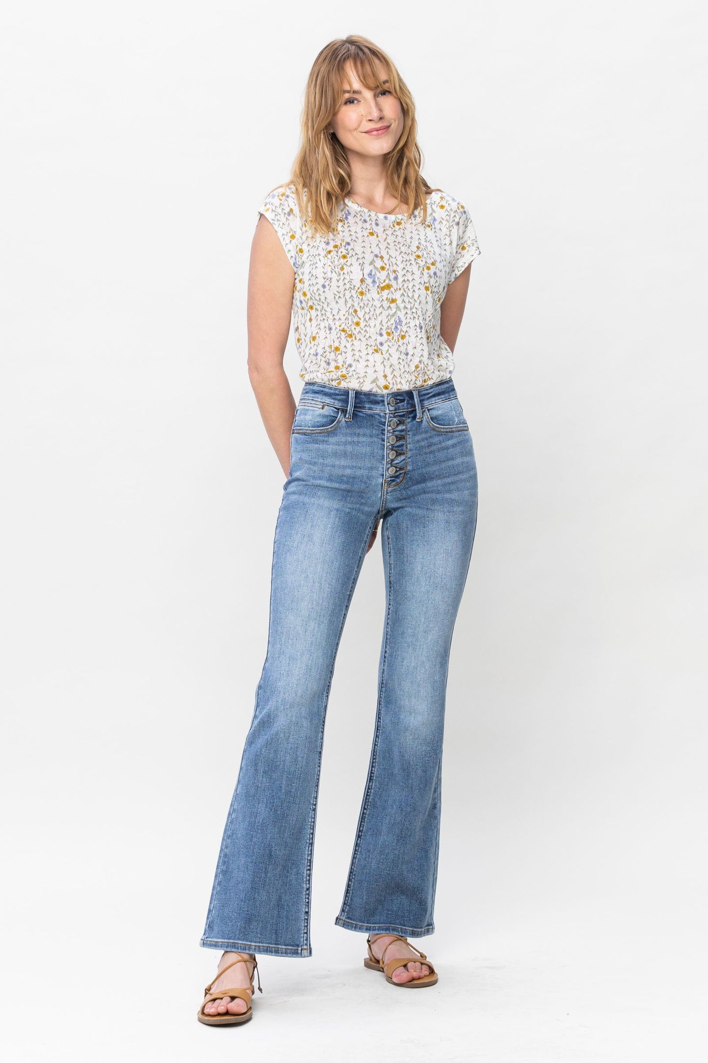 Judy Blue Button Fly Bootcut