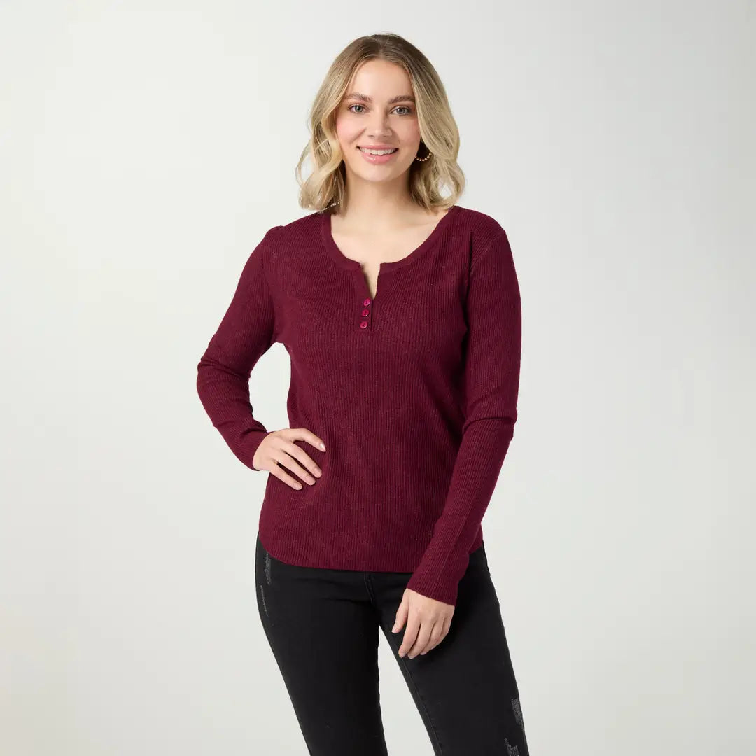 Merlot Soft Henley