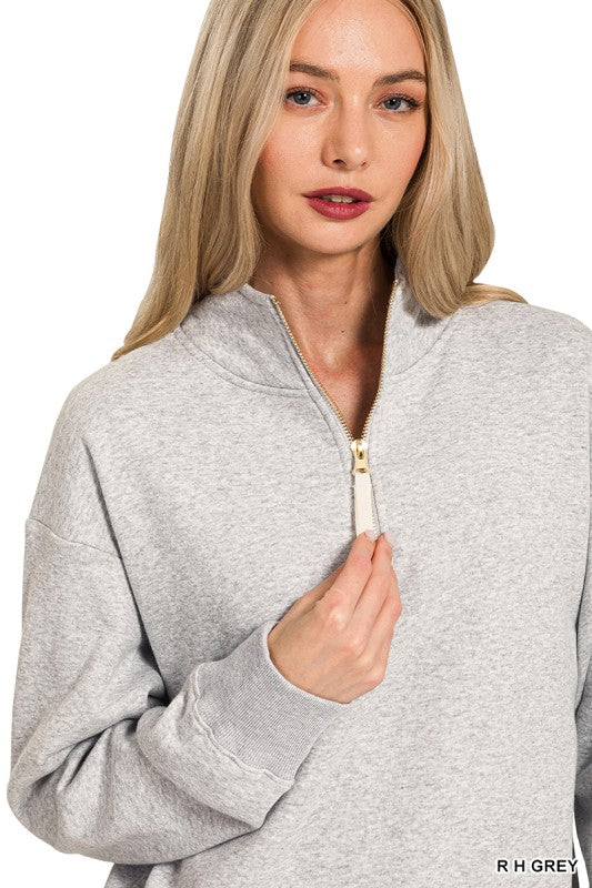 Gold Zipper Half Zip