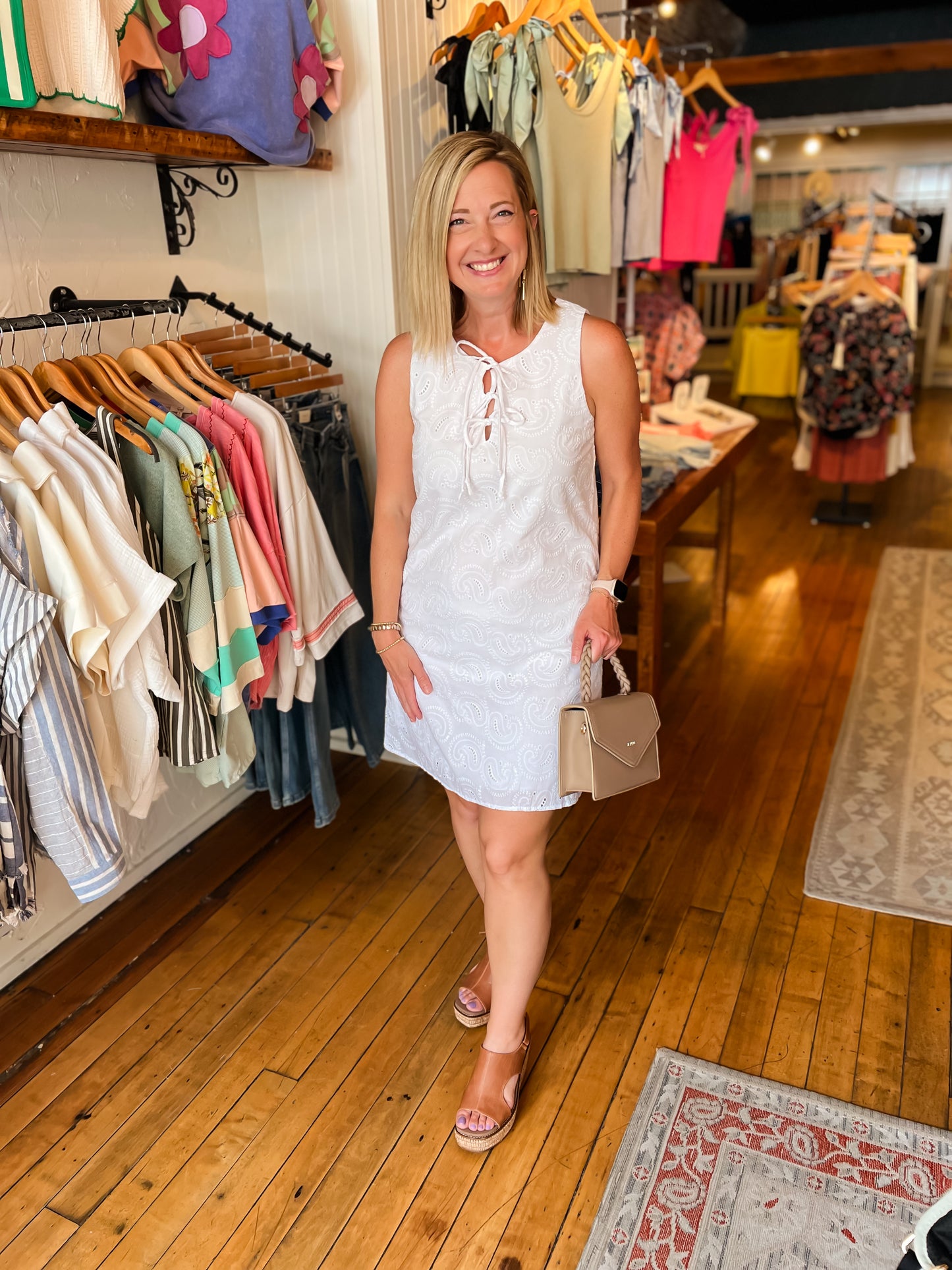 White Eyelet Dress