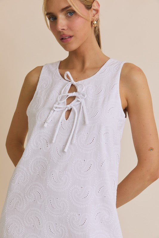 White Eyelet Dress