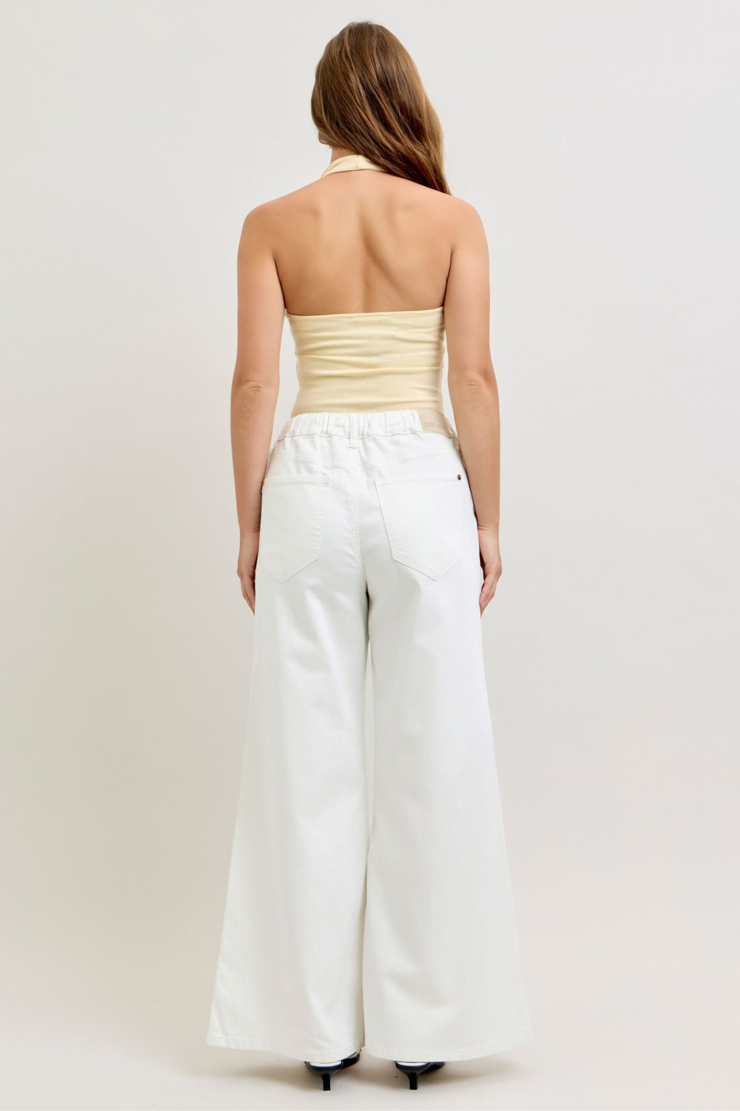 Judy Blue White Tie Waist Jeans