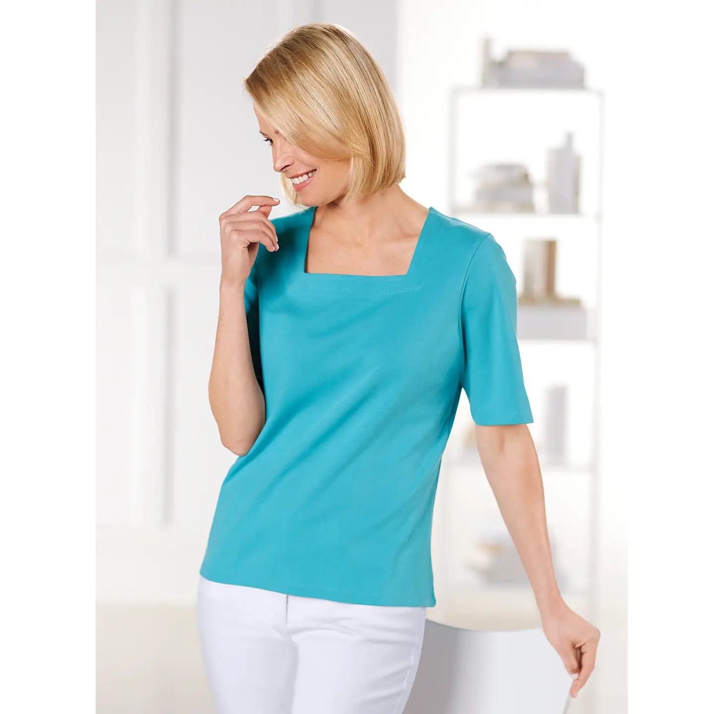 Casual Square Neck Top