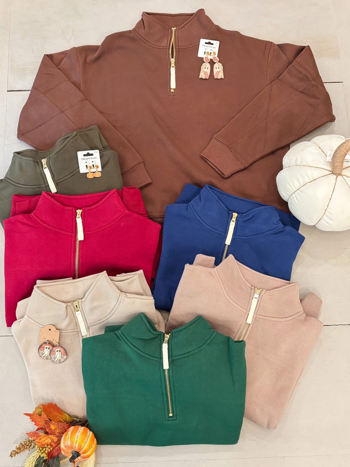 Gold Zipper Half Zip