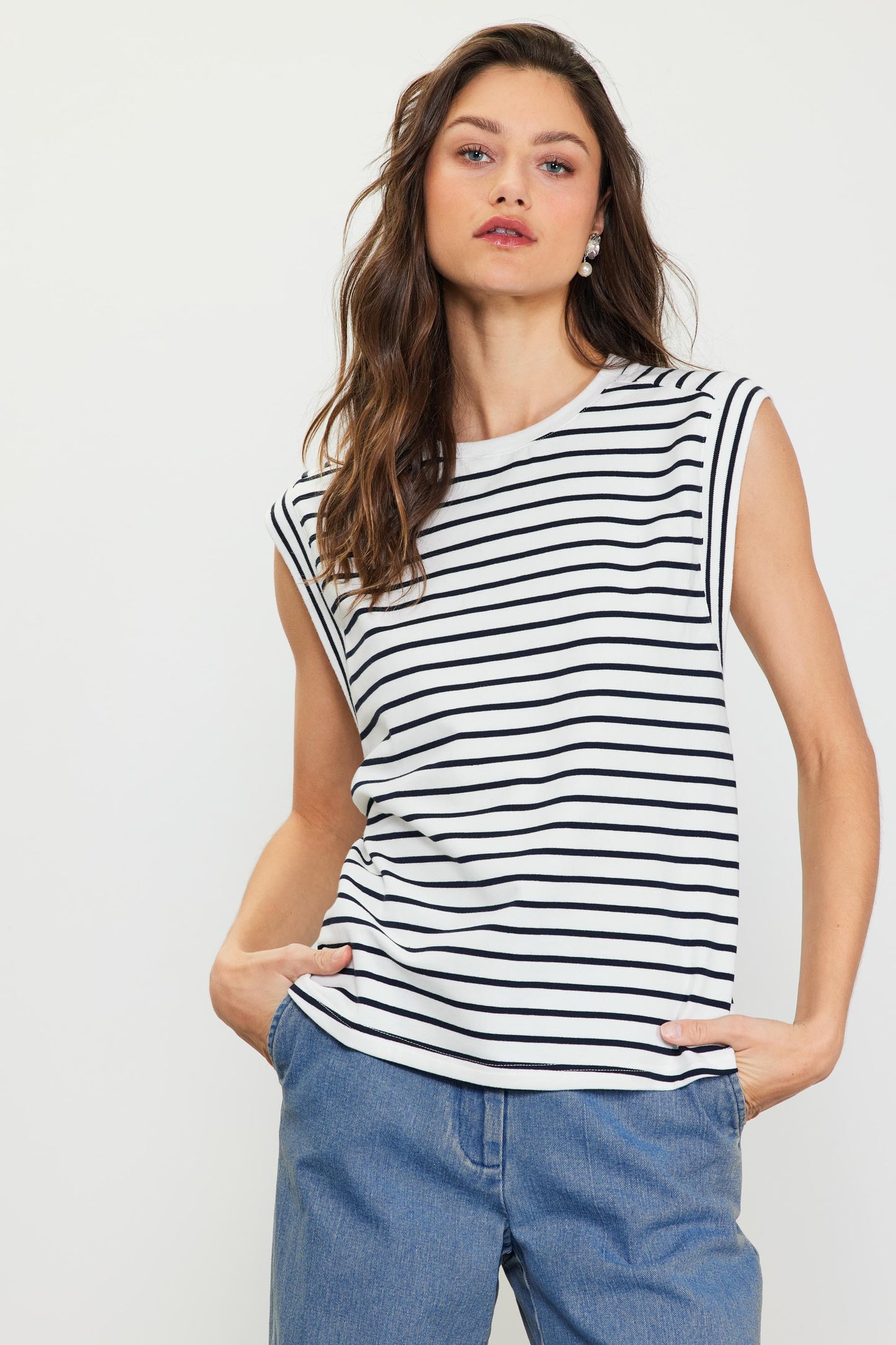 Stripe Knit Top