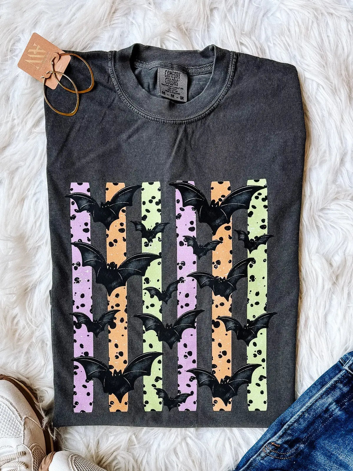Comfort Colors Black Bat Tee