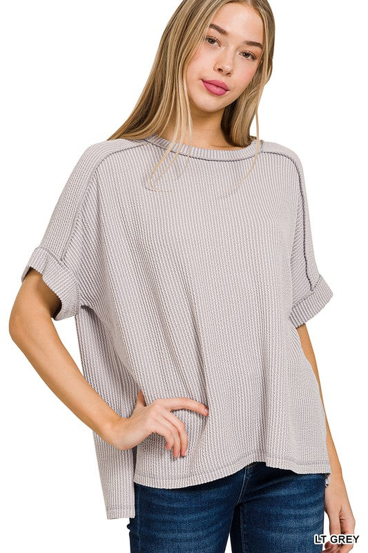 Ribbed Short Sleeve