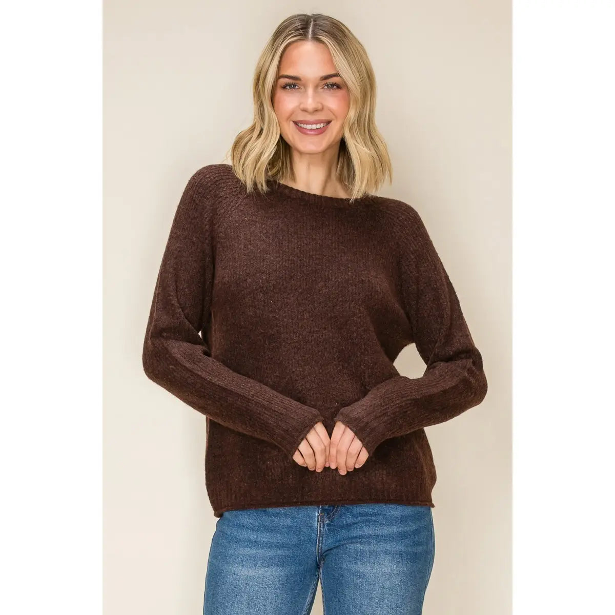 Chocolate Fuzzy Sweater