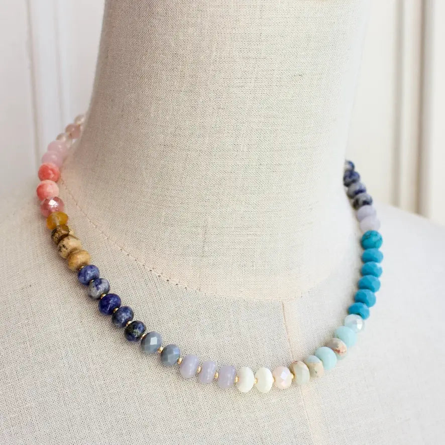 Colorful Stone Necklace- Medium