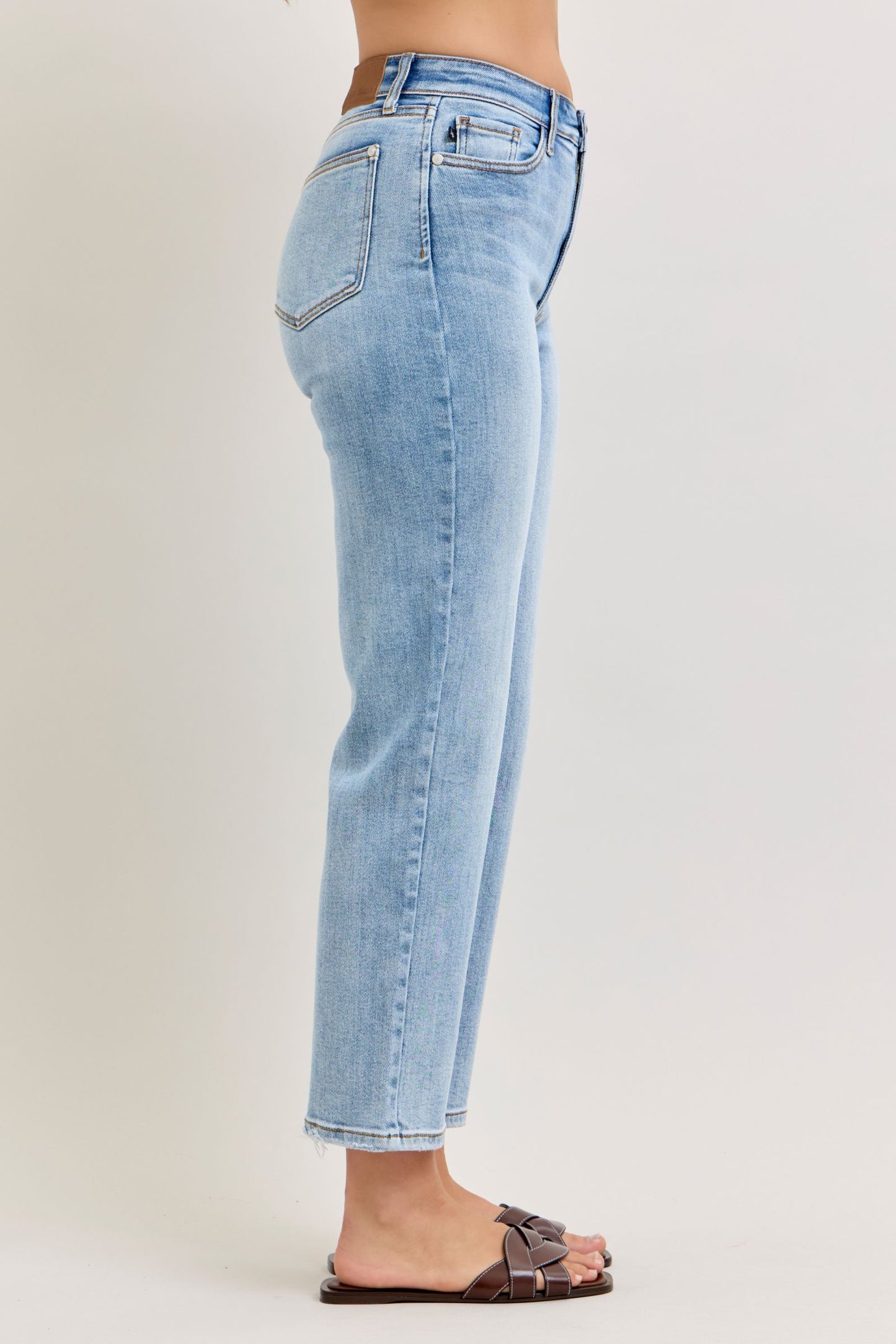 Judy Blue High Rise 28Inch Inseam Ankle Jeans