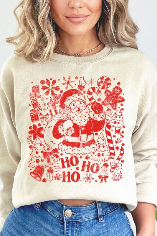 Ho Ho Ho Santa Cream Sweatshirt