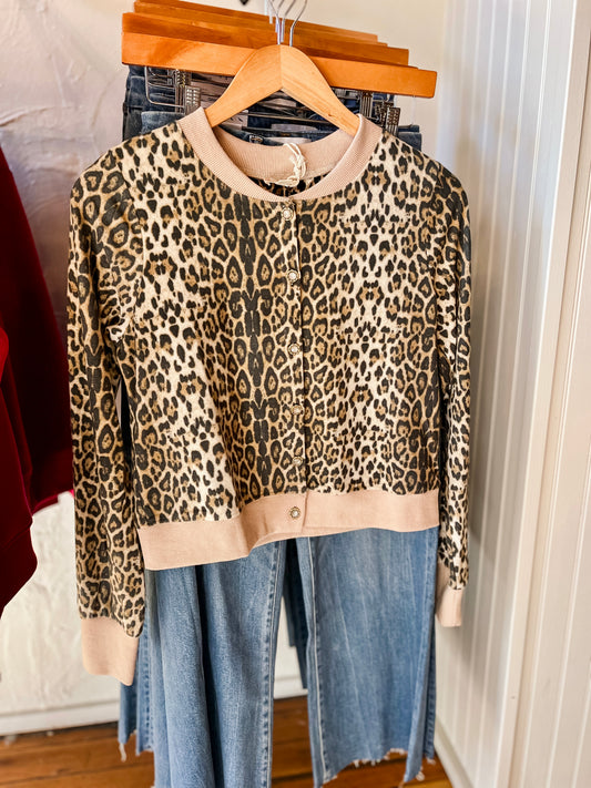 Brushed Leopard Cardigan