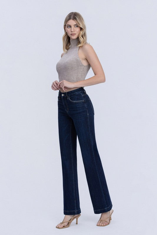 Vervet High Rise Vintage Flare Dark Wash