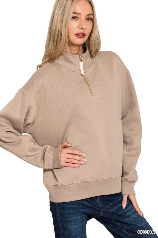 Gold Zipper Half Zip