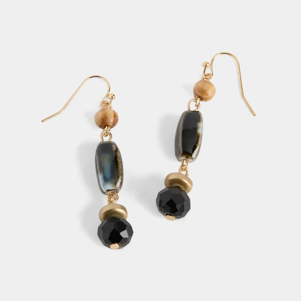 Black Drop Earrings
