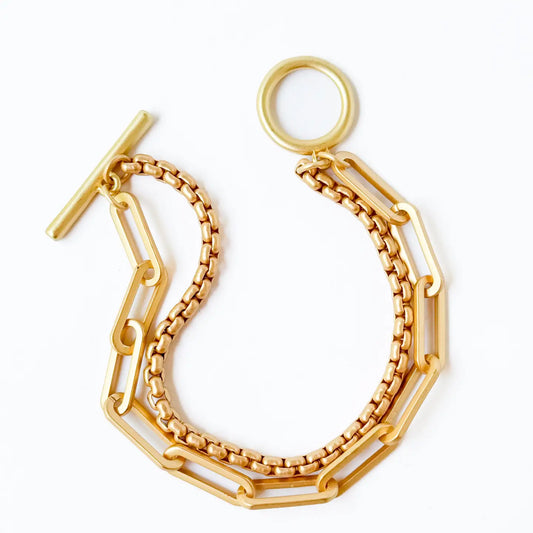 Double Paperclip Bracelet