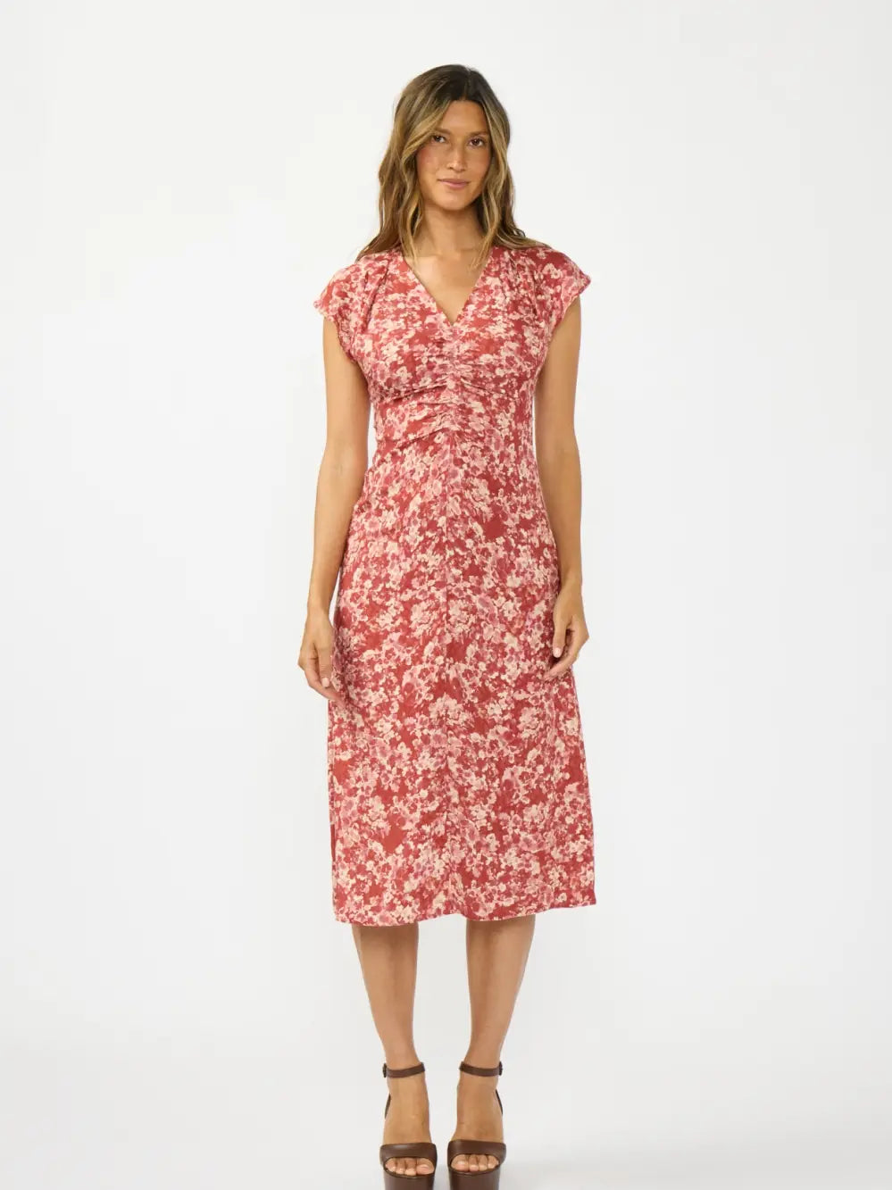 Rust floral Midi