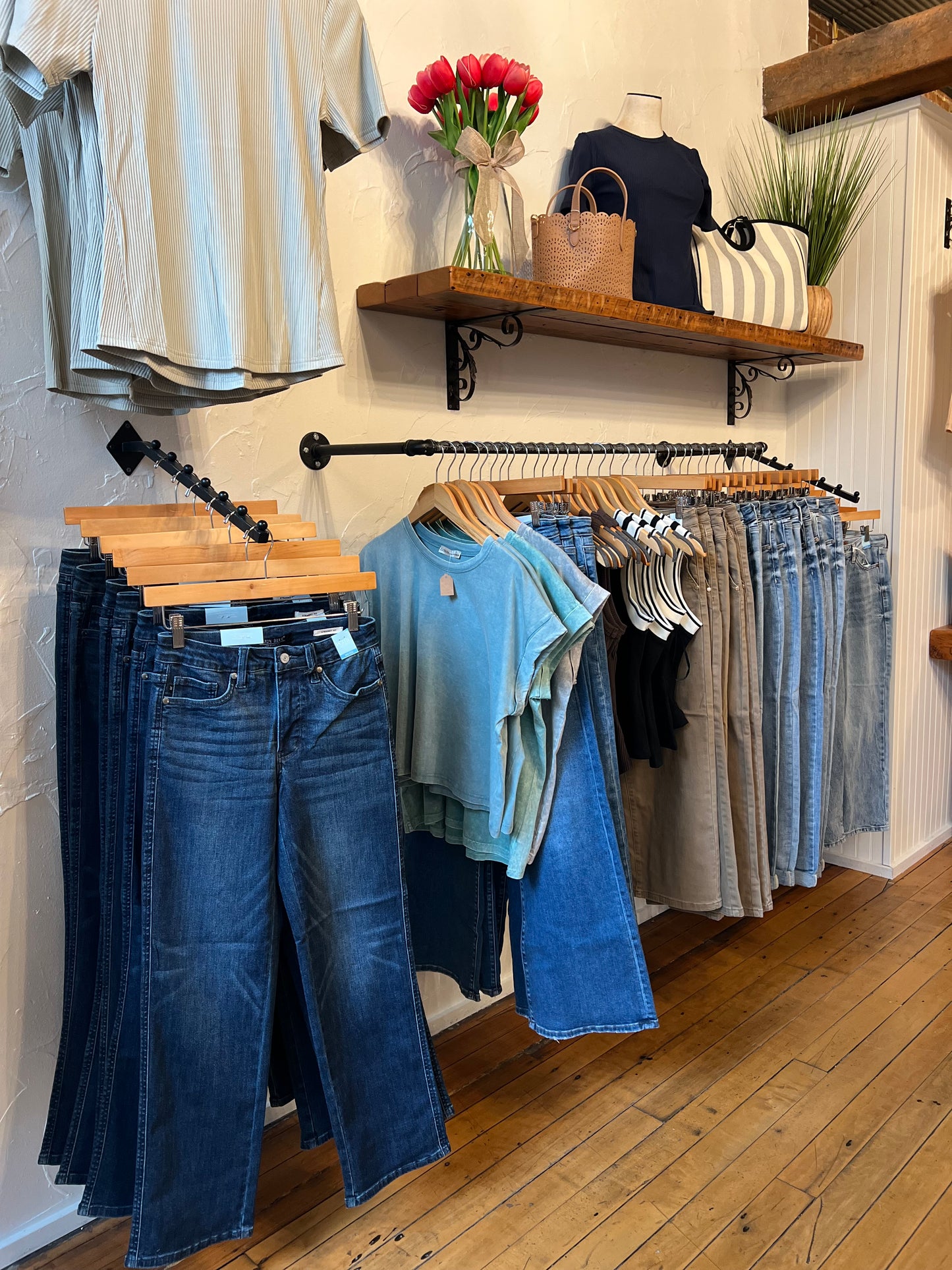 Judy Blue Mid Rise Petite Tummy Control Dark Denim