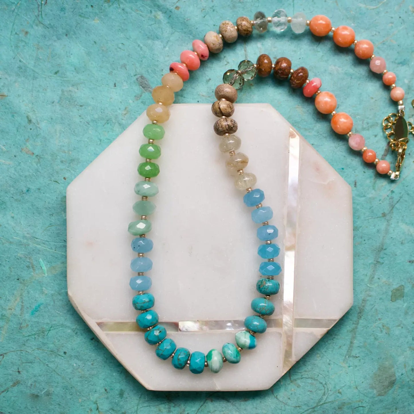 Colorful Stone Necklace- Medium