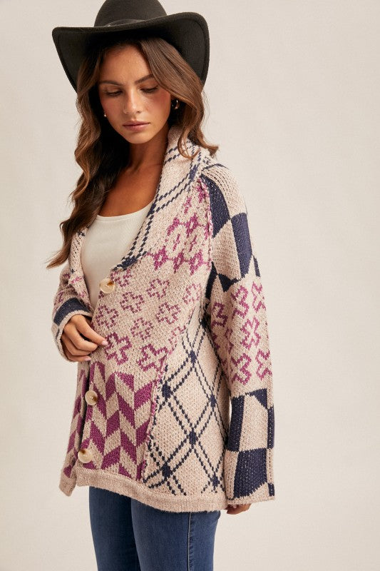 Speckled Yard Button Cardigan