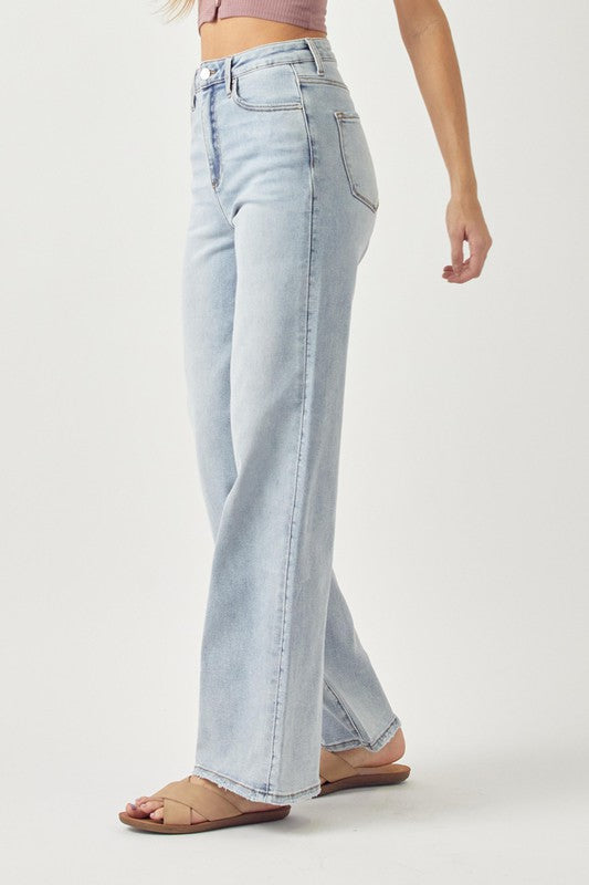 High Rise Wide Flare Jeans