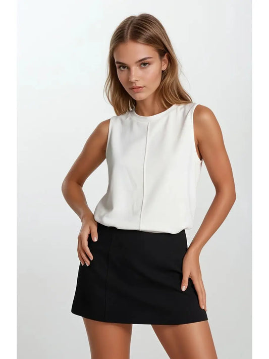 Buttery soft Ivory Modal Sleeveless Top