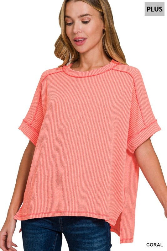 Curvy Ribbed Tee