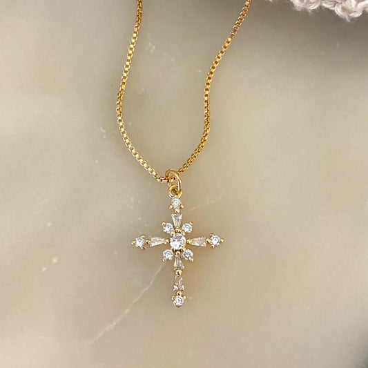 Cross Charm Pendant Necklace