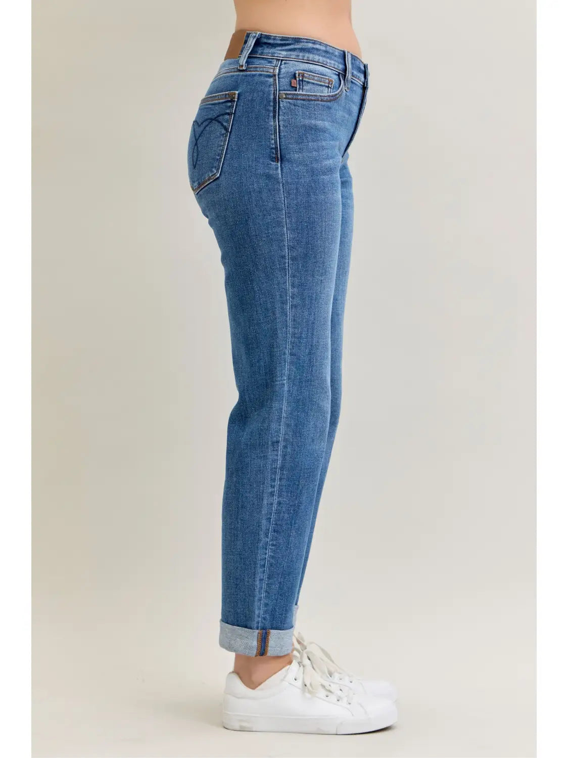 Judy Blue Classic Cuffed Jeans