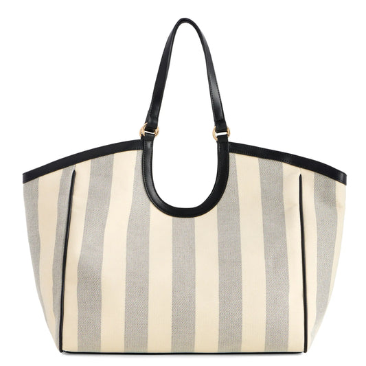 Black Stripe Tote
