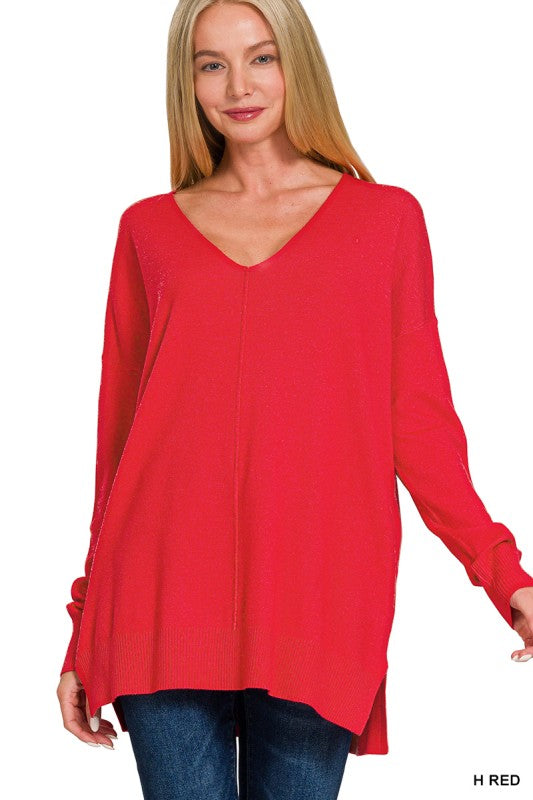 Viscose Front Seamed Sweater