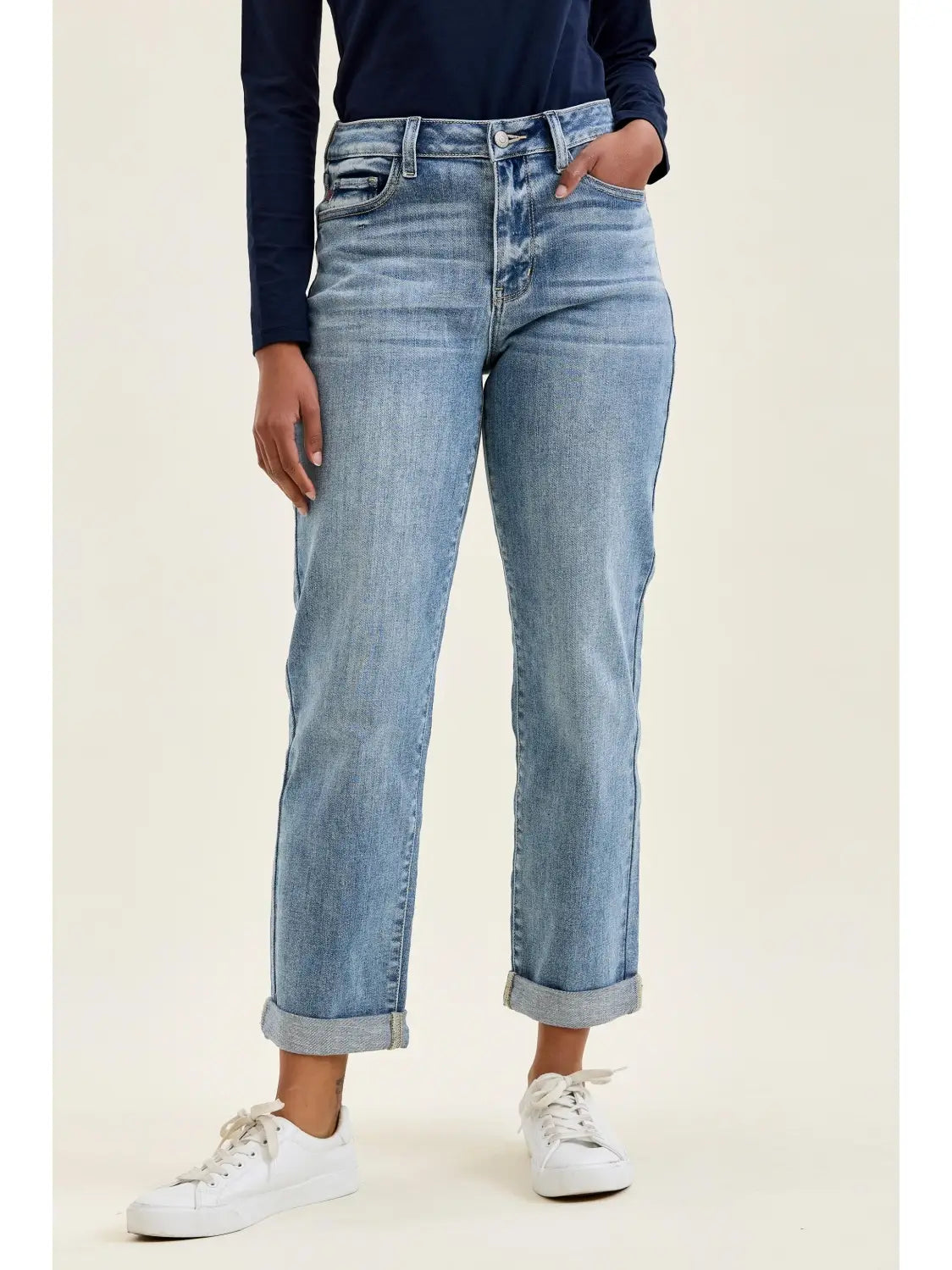 Judy Blue Boyfriend Fit Light Wash Denim